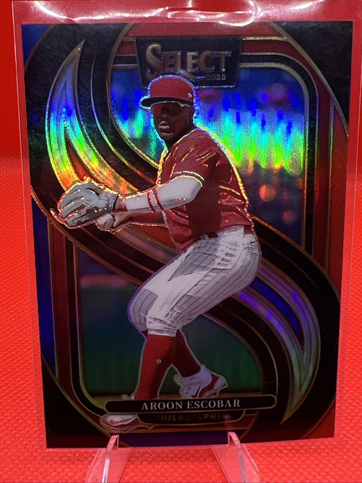 2025 Panini Select Baseball #106 Aroon Escobar/249 Concourse  Tri Color Prizm
