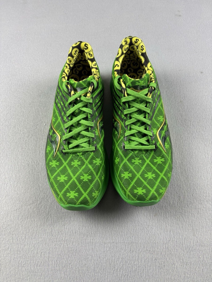 Saucony Kinvara 12 Shamrock Running Shoes Womens Size Green Run For Gold