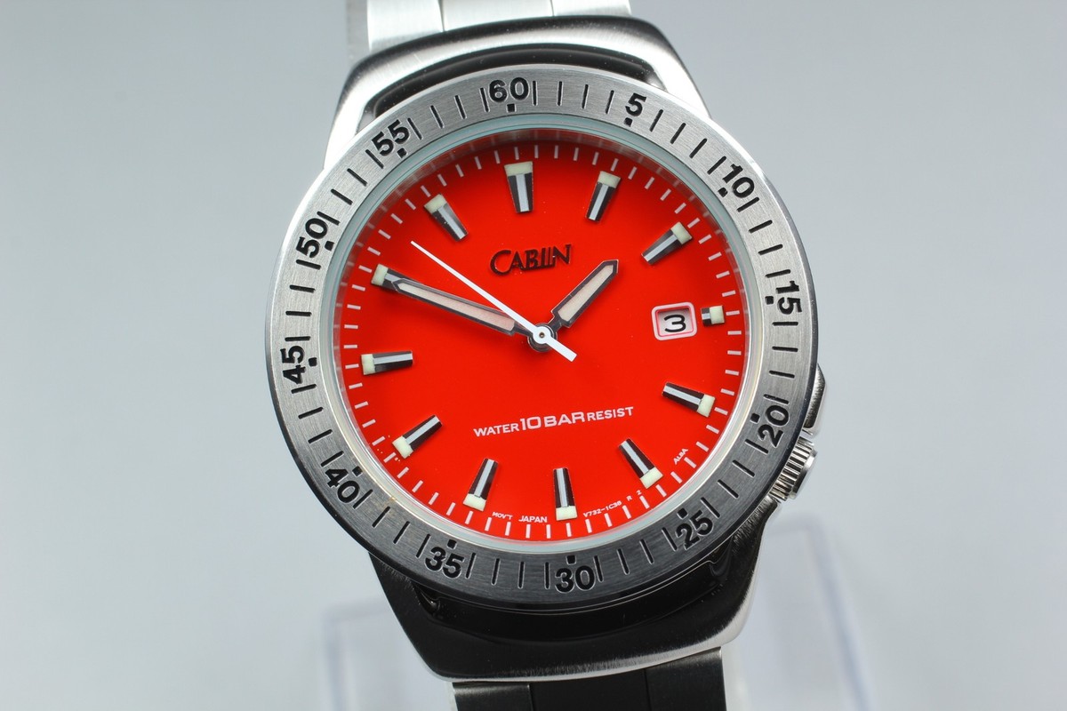 MINT in Box Seiko Alba V732-0H80 Cabin Limited Red Dial Quartz