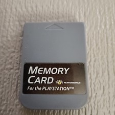 Memory Card by Performance for Playstation PS1 Console Video Game System