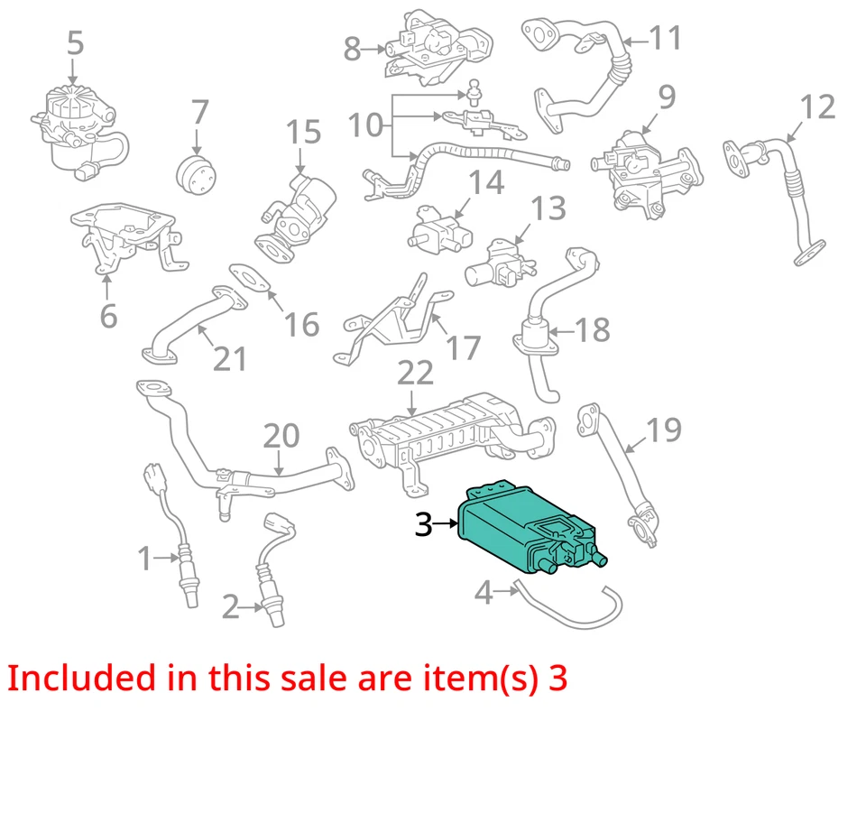 Lexus Gx460 2010-2013, Toyota 4Runner bote de vapor de carbón 77740-35520 fabricante original Foto 3 de 4