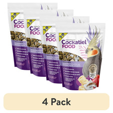 4 pack 3-D Pet Products Natural Premium Cockatiel Bird Food, with 50 Fortifie