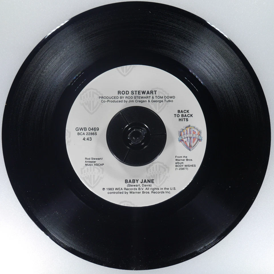 ROD STEWART Baby Jane / What Am I Gonna Do WARNER BROS GWB 0469 NM 45rpm - Image 2 of 4