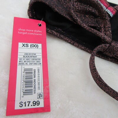 Xhilaration Womens Size XS (00) Juniors Metallic Textured Bralette