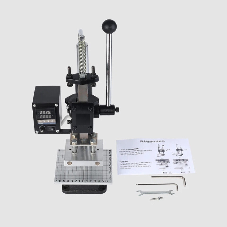 DIY Manual Electric Heat Embossing Machine 5x7cm Press Hot Foil Stamping 500W - Image 3 of 4