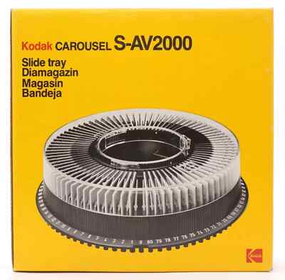 KODAK Carousel S-AV2000 Diamagazin für 80 Dias + OVP für KODAK Carousel S-AV1010