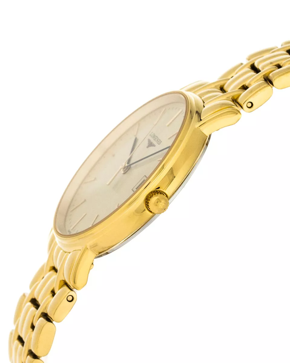 Longines Presences Champagne Dial Gold PVD Steel Watch L4.819.2.32.8
