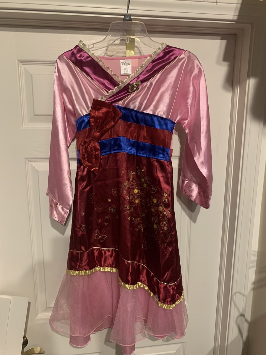 mulan pink dress costume Princess Hua Mulan Dress Hua Mulan Pink Dress Satin Cosplay Costume