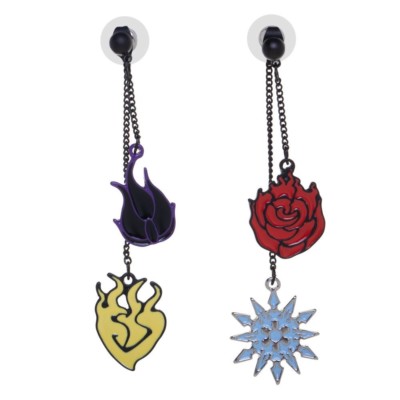 RWBY Dangle Drop Earrings Ruby Rose Weiss Schnee Blake Belladonna Yang Anime 