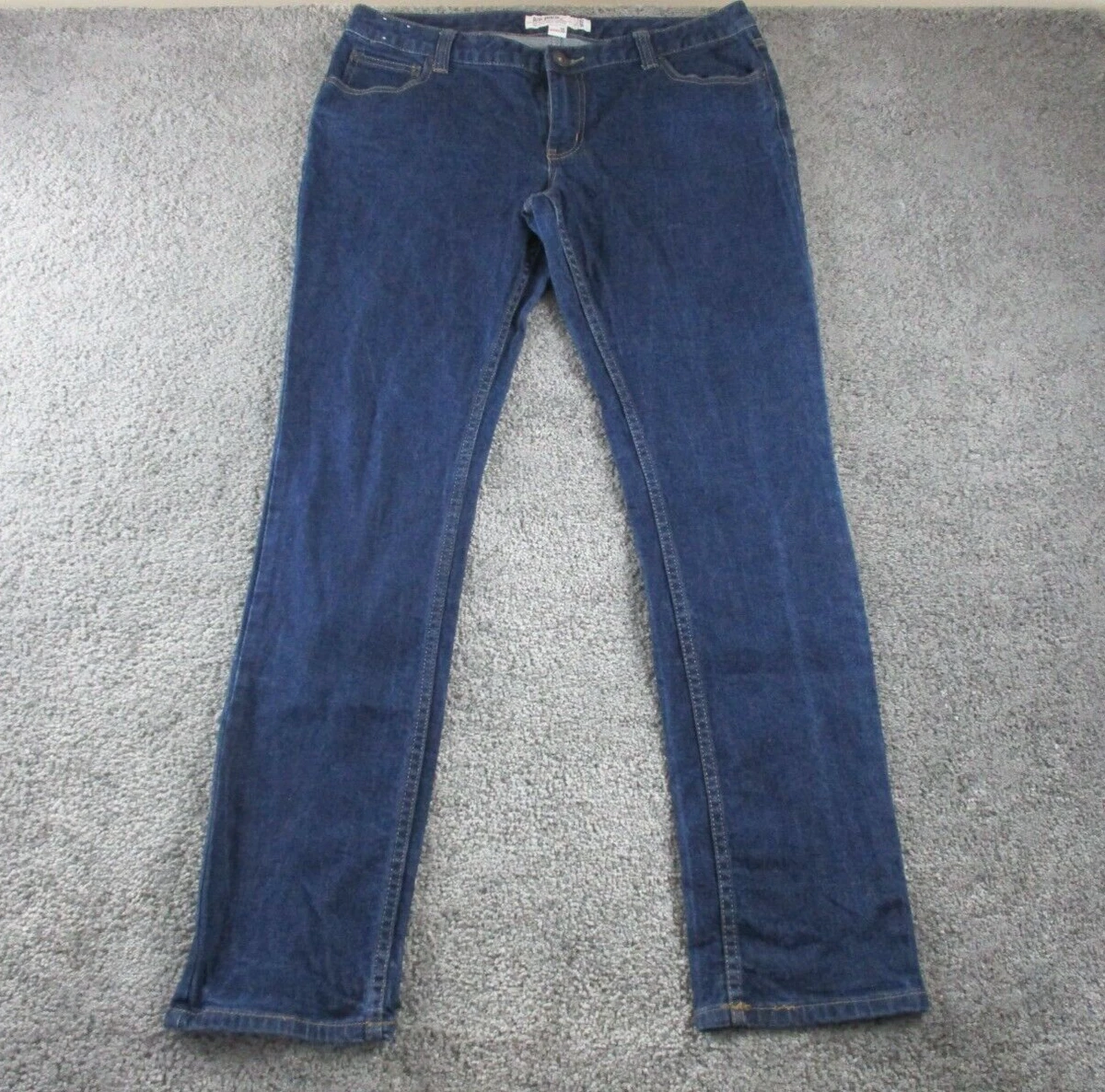 Just Jeans Size 16 W34 L32 Low Rise Super Skinny Stretch Blue