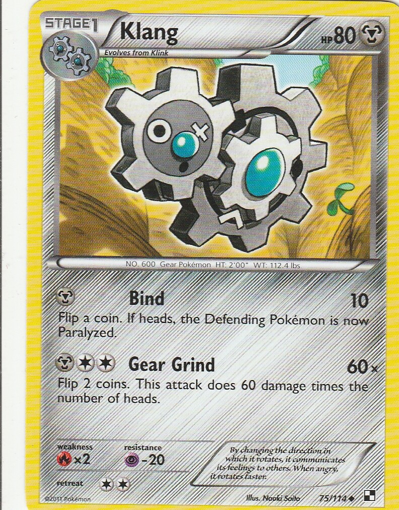 Klang 75/114 Pokemon Black and White Base