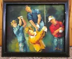 Oil Painting By Scott Swezy The Golfer