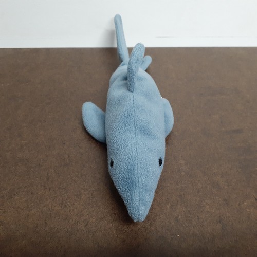 TY Beanie Babies Crunch The Shark Bean Bag Stuffed Animal Toy - Picture 3 of 7