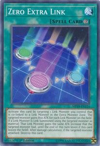 Zero Extra Link - MP19-EN114 - Common - 1st Edition x3 - Near Mint