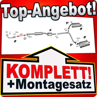 Auspuff für HONDA ACCORD VII 2.4 190PS Stufenheck +Rohr Auspuffanlage