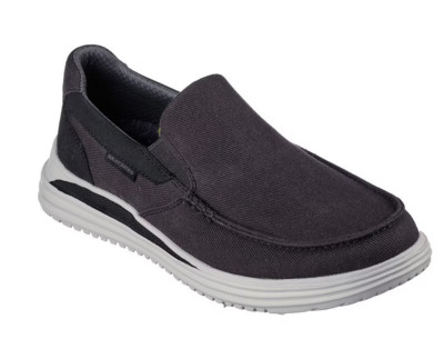 Skechers Proven Suttner Herren Sneaker Skechers Freizeit Slipper Deck Schuhe Schwarz