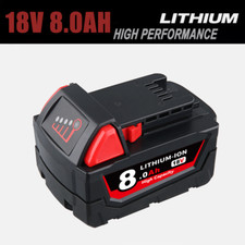 8000mAh For Milwaukee M18 Lithium 8.0AH Extended Capacity Battery 48-11-1860 18V