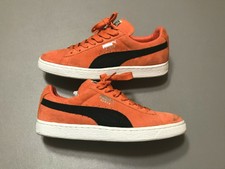 puma suede orange black