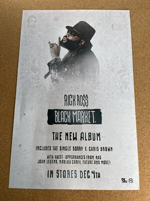 Rick Ross Black Market Promo Poster 17
