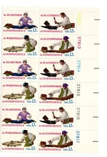 US Stamp Scott #1720a, 13c, Skilled Hands, Plate Block of 12, w/6 Plate #, MNH