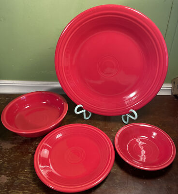 Fiestaware Classic piece Red Fiesta dinner setting Scarlet Color