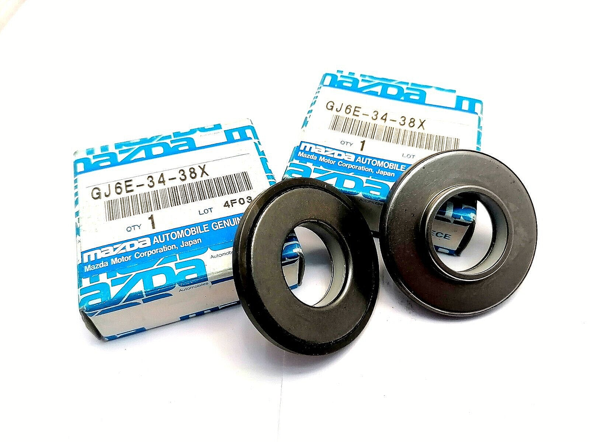 2PCS * GJ6E3438X NEW Genuine Mazda BEARING FRONT STRUT GJ6E-34-38X