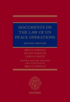 Documents on the Law of Un Peace Operations, Hardcover by Oswald, Bruce; Durh...