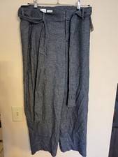 Women's High-Rise Straight Leg Cropped Pants - A New Day Gray Size 10 B33