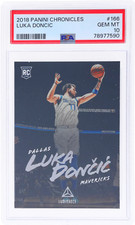 Graded 2018 Panini Chronicles Luka Doncic #166 Rookie RC Basketball Card PSA 10