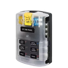Blue Sea Systems 5025 ST Blade Common Source ATO/ATC Fuse Block w/Negative Bus -