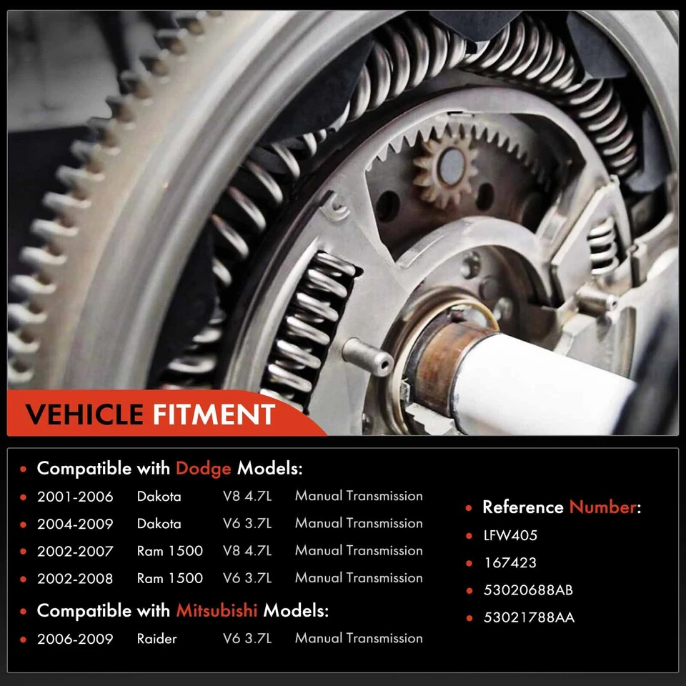 Volante de embrague para Dodge Dakota 2001-2009 Ram 1500 2002-2008 Mitsubishi Raider Foto 2 de 4