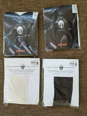 lot 4 SHEER DELIGHT Pantyhose panty hose Nylon Silk Sensation sz 4 2 Ivory Black