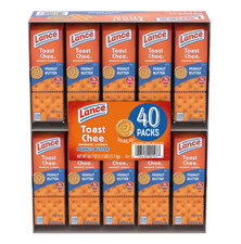 Lance Toast Chee Peanut Butter and Cheese Crackers, 40 pks NO SHIP TO CA 