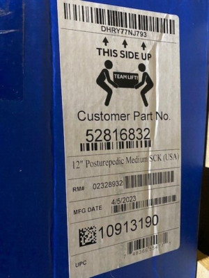 Sealy Posturepedic Foam Paterson Medium Tight Top Split California King Mattress