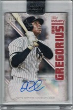 2019 TOPPS INDUSTRY CONFERENCE DIDI GREGORIUS AUTO #11/15 