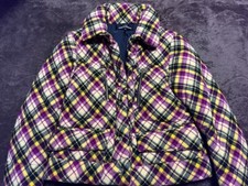 tricot COMME des GARCONS Wool Cashmere Check Cotton Jacket Size M Used