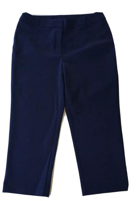 Fabulously Slimming By Chico s Size Equal To Womens 4 Capri Pants Blue 