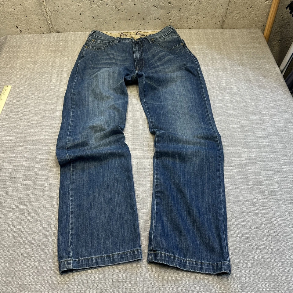 Pepe джинсовой ткани джинсы мужские 34 задний карман клапан Y2k хип-хоп Streetwear - Изображение 2 из 4