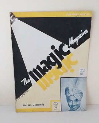 MAGIC MAGAZINE MAX ANDREW'S AUGUST 1953 Featured magician P C SORCAR