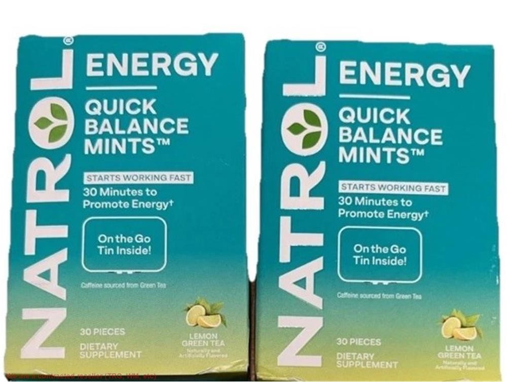 2 PACK!!! Natrol Quick Balance Mints - Energy - 30ct EXP:01/