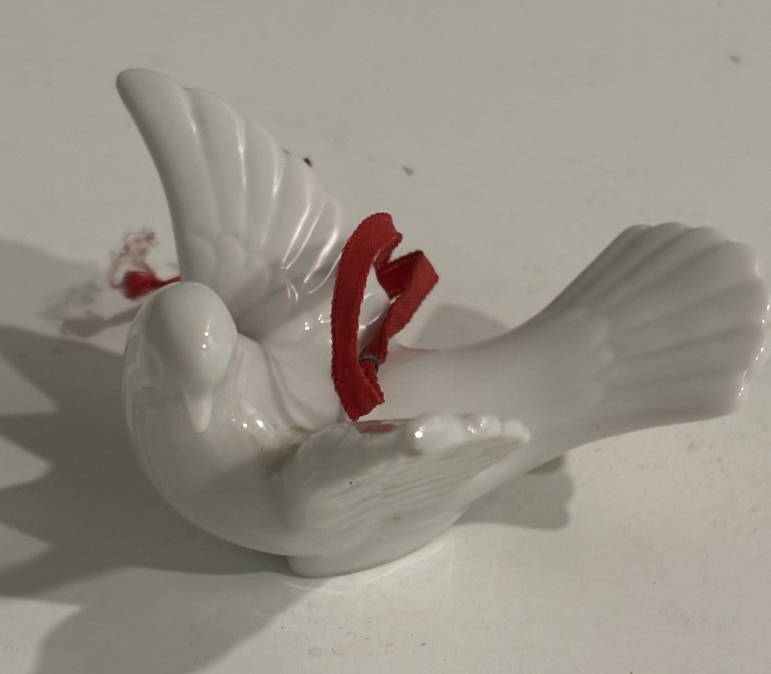 Pier One White Dove Christmas Ornament