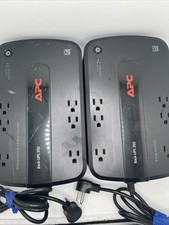 2 APC Back-UPS 350 Surge Protector Battery 6 Outlets Model BE350G No Battery