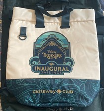Disney Treasure Maiden Voyage Castaway Club Tote/Cooler Backpack + Towel Holders