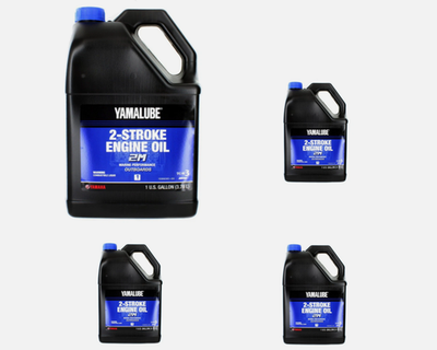 #ad Yamaha OEM Yamalube 2M Marine 2 Stroke Engine Oil 4 Gallons LUB 2STRK M1 04 $128.79