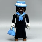 Playmobil Victorian Ethnic Female Adult Figure African American Black Dress RARE