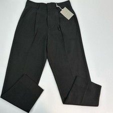 Everlane Way-High Taper Pant Black High Rise Pleated Trousers Size 4 NEW