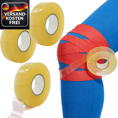 Eishockey Tape für Beinfixierung Socken- und Schienbeinschoner, transparent