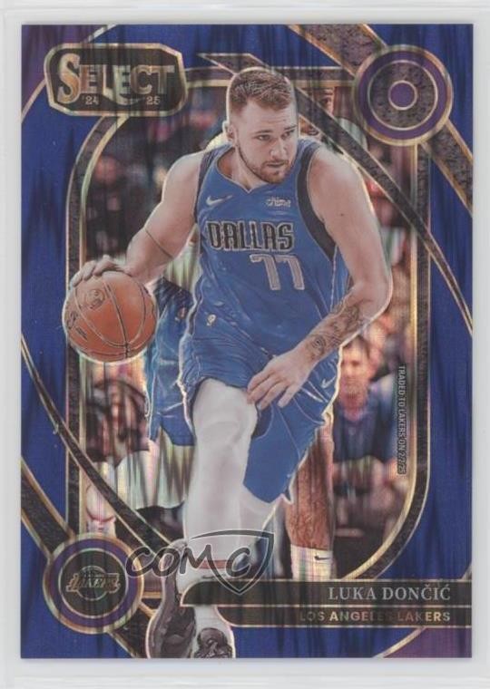 2024 Panini Select Courtside Blue Flash Prizm 83/99 Luka Doncic Dončić #265 hs9