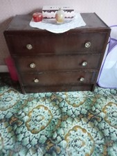 Wooden Chest of Drawers Small with Three Drawers