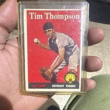 Topps 1958 Tim Thompson Base Set Detroit Tigers Baseball Card #57